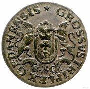Trojak gdański - Stanisław August Poniatowski Gdańsk mint, Polish–Lithuanian Commonwealth, 1765 reverse image