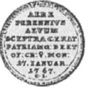Trojak historyczny - Stanisław August Poniatowski Kraków mint, Polish–Lithuanian Commonwealth, 1767 reverse image