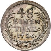 1⁄48 Talara / Półgrosz - August II Mocny Drezno mint, Polish–Lithuanian Commonwealth, 1699-1733 reverse image