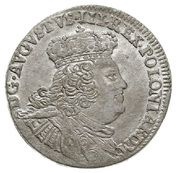 Szóstak - August III Lipsk; late bust obverse image