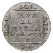 Grosz srebrny koronny - Stanisław August Poniatowski Warszawa mint reverse image