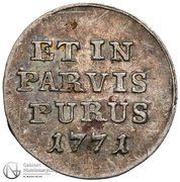 Grosz srebrny koronny - Stanisław August Poniatowski Warszawa mint, Polish–Lithuanian Commonwealth, 1771 reverse image