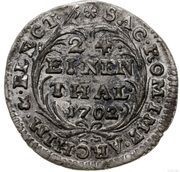 1⁄24 Talara / Grosz - August II Mocny Drezno mint, Polish–Lithuanian Commonwealth, 1700-1733 reverse image