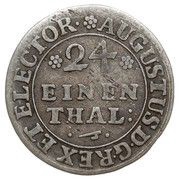 1⁄24 Talara / Grosz - August II Mocny Drezno mint, Polish–Lithuanian Commonwealth, 1708-1709 reverse image