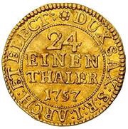 1⁄24 Talara / Grosz - August III Sas Drezno mint, Polish–Lithuanian Commonwealth, 1757 reverse image