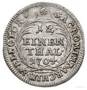 1⁄12 Talara / Dwugrosz - August II Mocny Lipsk mint, Polish–Lithuanian Commonwealth, 1698-1717 reverse image