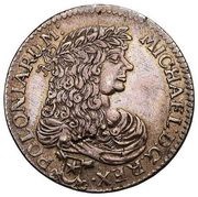 Złotówka koronna - Michał Korybut Wiśniowiecki Bydgoszcz mint obverse image