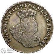 Złotówka gdańska - August III Gdańsk mint obverse image