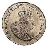 Tymf elbląski - August III Sas Elbląg mint obverse image