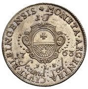 Tymf elbląski - August III Sas Elbląg mint, Polish–Lithuanian Commonwealth, 1763 reverse image