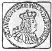 Tymf elbląski - August III Sas Elbląg mint obverse image