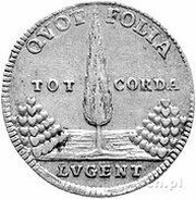 ⅙ Thaler - August II Mocny Drezno mint, Polish–Lithuanian Commonwealth, 1727 reverse image