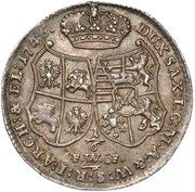⅙ Thaler / Ćwierćgulden - August III Sas Drezno mint, Polish–Lithuanian Commonwealth, 1734-1763 reverse image