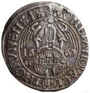 Ort toruński / 18 Groszy - Jan II Kazimierz Waza Toruń mint, Polish–Lithuanian Commonwealth, 1650-1668 reverse image