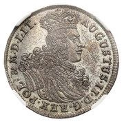 Ort koronny - August II Mocny Lipsk mint obverse image