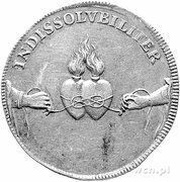 ¼ Talara - August II Mocny Drezno mint, Polish–Lithuanian Commonwealth, 1719 reverse image