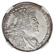 Ort / 18 Groszy - August III Lipsk mint obverse image