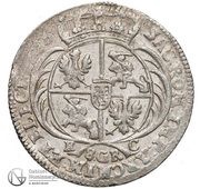 Dwuzłotówka koronna / 8 Groszy - August III Sas Lipsk mint, Polish–Lithuanian Commonwealth, 1753 reverse image