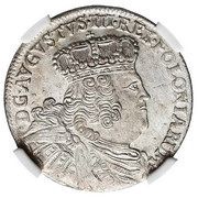 Ort / 18 Groszy - August III Lipsk mint obverse image