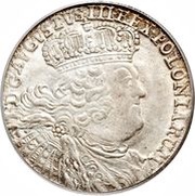 Ort / 18 Groszy - August III Lipsk mint obverse image
