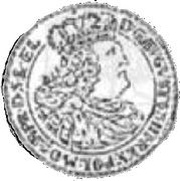 Ort gdański - August III Sas Gdańsk mint obverse image