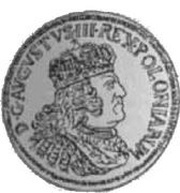 Dwuzłotówka gdańska - August III Gdańsk mint obverse image