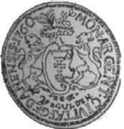 Dwuzłotówka gdańska - August III Gdańsk mint reverse image