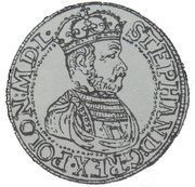 Półtalar koronny - Stefan Batory Olkusz mint obverse image
