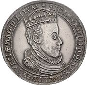 Półtalar koronny - Sigismund III Vasa Olkusz mint obverse image