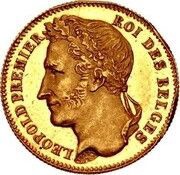 ¼ Franc - Léopold I Pattern obverse image