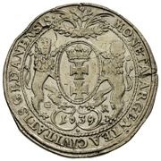 Półtalar gdański - Władysław IV Waza Gdańsk mint, Polish–Lithuanian Commonwealth, 1639-1646 reverse image