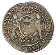Półtalar gdański - Jan II Kazimierz Waza Gdańsk mint, Polish–Lithuanian Commonwealth, 1649-1650 reverse image
