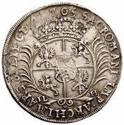 ½ Talara - August II Mocny Drezno mint, Polish–Lithuanian Commonwealth, 1698-1730 reverse image