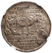 ½ Talara wikariackiego - August II Mocny Drezno mint, Polish–Lithuanian Commonwealth, 1711 reverse image