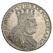 Półtalar koronny - August III Sas Lipsk mint obverse image