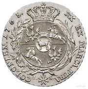 Półtalar koronny - Stanisław August Poniatowski Warszawa mint, Polish–Lithuanian Commonwealth, 1767-1782 reverse image