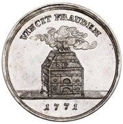 Półtalar koronny - Stanisław August Poniatowski Warszawa mint, Polish–Lithuanian Commonwealth, 1771 reverse image