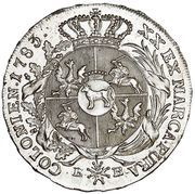 Półtalar koronny - Stanisław August Poniatowski Warszawa mint, Polish–Lithuanian Commonwealth, 1783-1784 reverse image