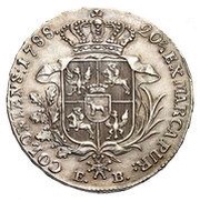 Półtalar koronny - Stanisław August Poniatowski Warszawa mint, Polish–Lithuanian Commonwealth, 1788-1792 reverse image