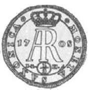 Gulden - ⅔ Talara - August II Mocny Drezno mint, Polish–Lithuanian Commonwealth, 1708 reverse image