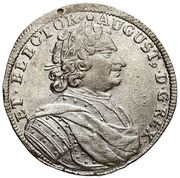 Gulden - ⅔ Talara - August II Mocny Lipsk mint obverse image