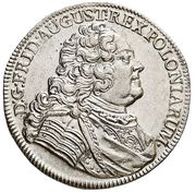 Gulden - ⅔ Talara - August III Sas Drezno mint obverse image