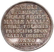 Gulden - ⅔ Talara - August III Sas Drezno mint obverse image