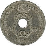 25 Centimes - Léopold II Dutch text obverse image