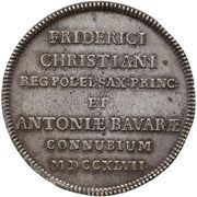 Gulden - ⅔ Talara - August III Sas Drezno mint obverse image