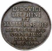 Gulden - ⅔ Talara - August III Sas Drezno mint, Polish–Lithuanian Commonwealth, 1747 reverse image