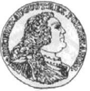 Gulden - ⅔ Talara - August III Sas Lipsk mint obverse image
