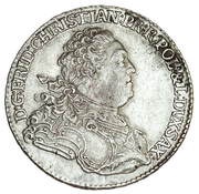 ⅔ Talara / Gulden - Fryderyk Christian as Polish Prince Drezno mint obverse image