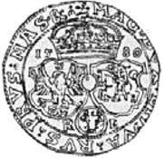 Talar koronny - Stefan Batory Olkusz mint, Polish–Lithuanian Commonwealth, 1580 reverse image