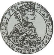 Talar litewski - Stefan Batory Wilno mint obverse image